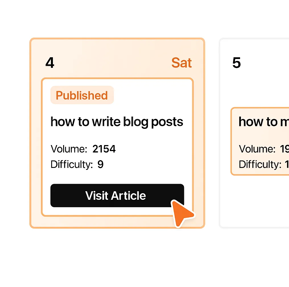 Rankchat content calendar
